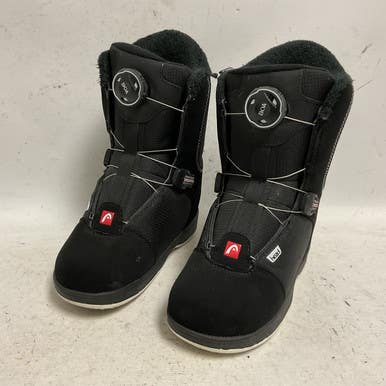 Used Head JR BOA Boys Snowboard Boots Black Junior 02 11855-S000194710