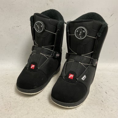 Used Head JR BOA Boys Snowboard Boots Black Junior 02 11855-S000194710