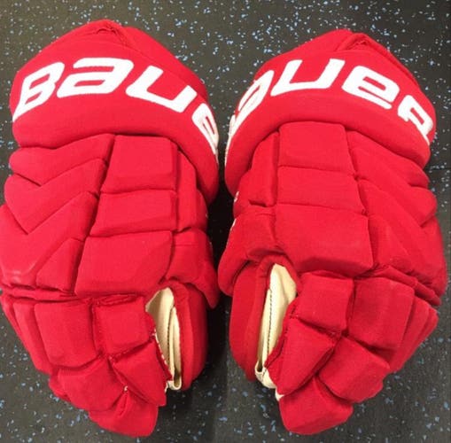 Pro Stock Carolina Hurricanes Bauer Supreme TotalOne NXG Gloves 13” (Patrick Dwyer)