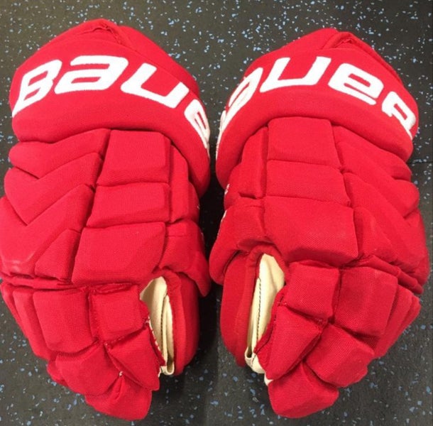 Pro Stock Carolina Hurricanes Bauer Supreme TotalOne NXG Gloves 13” (Patrick Dwyer)