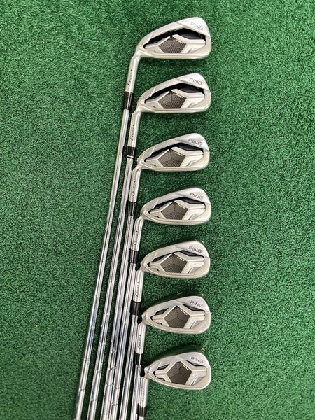 PING G430 Black Dot Iron Set 5-PW+45 LEFTY Stiff Flex S300 Steel Shafts +1/2"