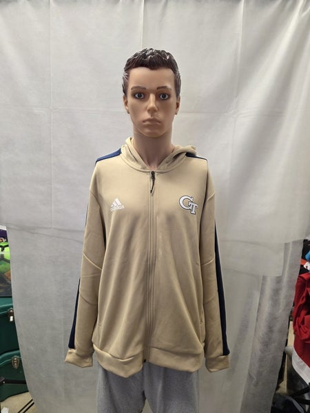 NWT Georgia Tech Yellow Jackets Adidas Full Zip Hooded Jacket XL NCAA