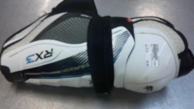 Used Bauer VAPOR 3X SHIN Senior Shin Guards White 12" 11339-S000196502