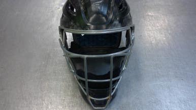 Used Easton ALPHA Batting Helmet w/Mask Black MD 11339-S000196493