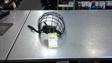 Used ZERO PLUS BOULDER HOCKEY Helmet Half Visor Combo Black LG 11339-S000196457