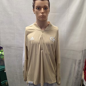 NWT Georgia Tech Yellow Jackets Adidas Prime Blue 1/4 Zip Jacket XL NCAA