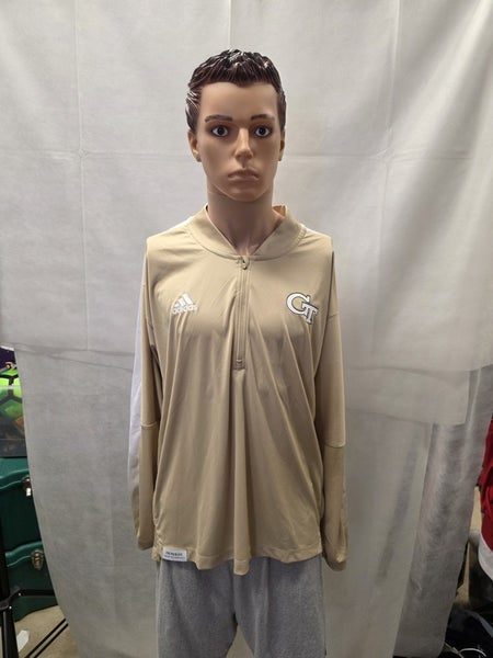 NWT Georgia Tech Yellow Jackets Adidas Prime Blue 1/4 Zip Jacket XL NCAA