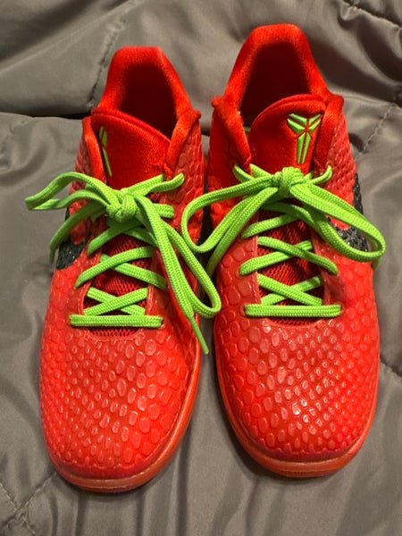 Kid's 4Y Kobe Reverse Grinch Basketball Shoes