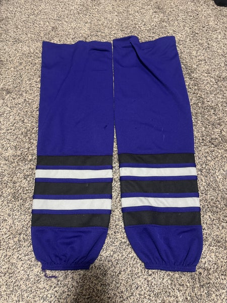 Purple NAHL Junior A Senior Large SP EDGE STYLE Socks Pro Stock (Used)