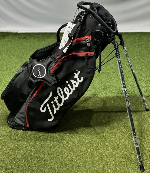Titleist Players 4 Stand Carry Golf Bag TB23SX4 Black/Black/Red NEW