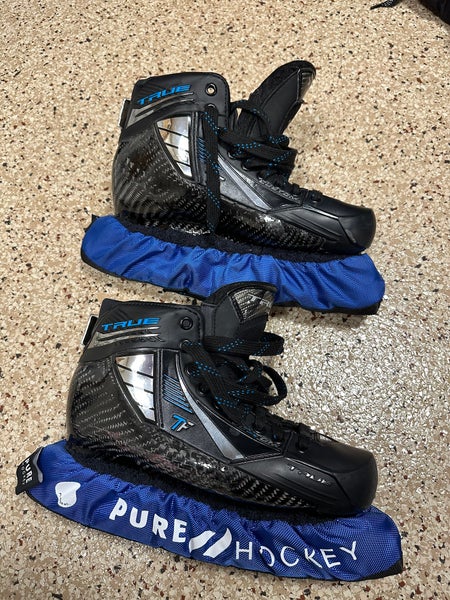 True One Piece Hockey Goalie Skates Regular Width 8.5 (Used)
