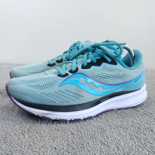 Saucony Ride 14 Womens Size 10 Running Shoes S10650-20 Blue Sneakers Low Top