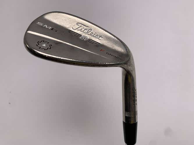 Titleist Vokey SM6 Steel Grey Gap Wedge GW 52* 8 Bounce Wedge Steel Mens RH