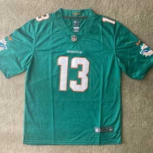 (2) Men's Stitched Nike NFL Jersey - Dan Marino - Dolphins - Sizes S-3XL - White & Teal