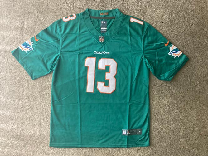 (2) Men's Stitched Nike NFL Jersey - Dan Marino - Dolphins - Sizes S-3XL - White & Teal