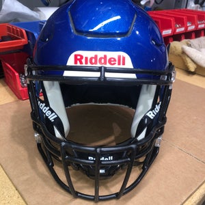 USED RIDDELL FLEX ADULT HELMET - MEDIUM - METALLIC ROYAL BLUE