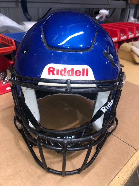 USED RIDDELL FLEX ADULT HELMET - LARGE - METALLIC ROYAL BLUE