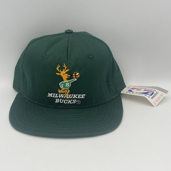Vintage Milwaukee Bucks AJD Snapback Hat Cap BRAND NEW WITH TAGS 90s