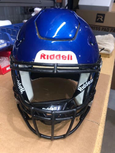 USED RIDDELL FLEX ADULT HELMET - XL - METALLIC ROYAL BLUE