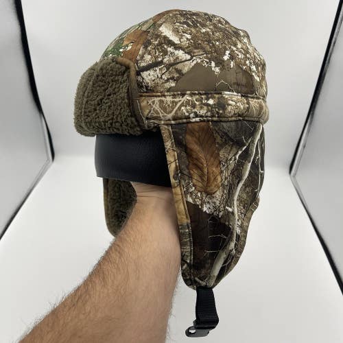 RealTree Edge Camouflage Trapper Ear Flap Winter Fleece Hunting Hat Cap OSFA