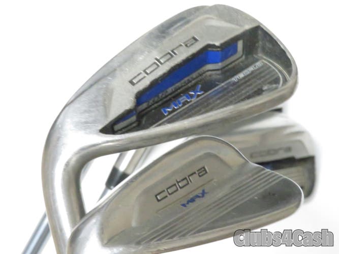 Cobra MAX Irons Matrix MFS White Tie 56 Lite SENIOR Flex 7-P+G .. LEFT LH