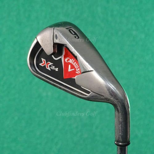 Callaway X-24 Single 6 Iron Factory True Temper Steel Uniflex