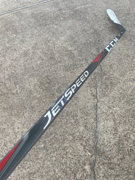 Used and Autographed CCM JETSPEED Pro Stock Hockey Stick Grip P90M 90 Flex Left 2737