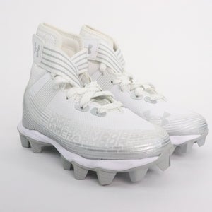 Under Armour Youth Football Cleats Size 10k White Highlight Franchise JR