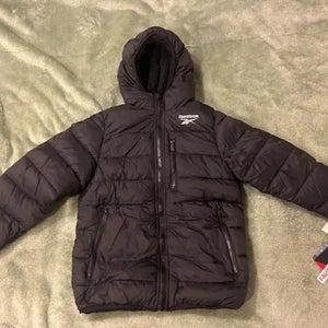 Boys Medium(10-12) Reebok Black Puffer Jacket (New)