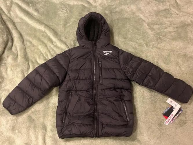 Boys Medium(10-12) Reebok Black Puffer Jacket (New)