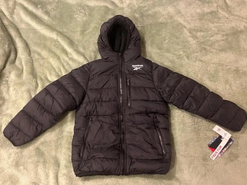 Boys Medium(10-12) Reebok Black Puffer Jacket (New)