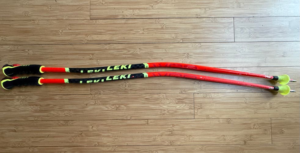 42in (105cm) Leki Racing Trigger Series Speed S Ski Poles (Used)