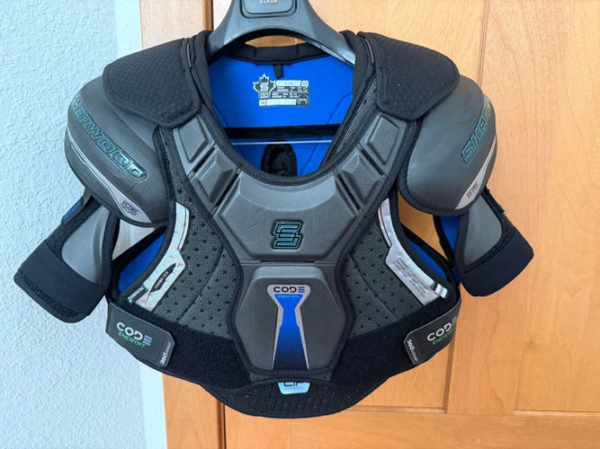 Sher-Wood Code Encrypt 1 Shoulder Pads Senior Large (Used)