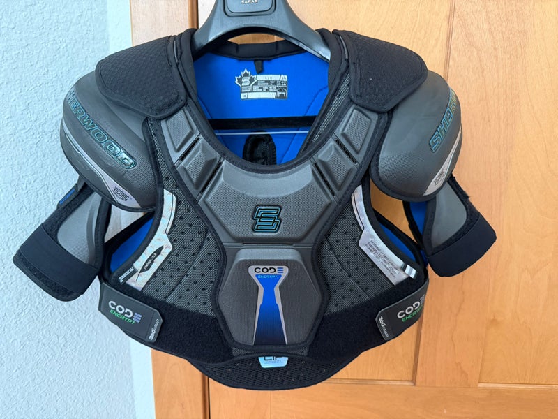 Sher-Wood Code Encrypt 1 Shoulder Pads Senior Large (Used)