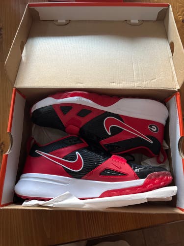 Red Men's Size M 11.0 (W 12.0) Adult Nike Turf Cleats (New)