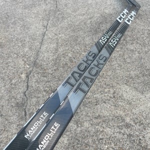 Used 2 PACK CCM Super Tacks ASV Pro Stock Hockey Stick Grip 85 Flex P90M Left 2782