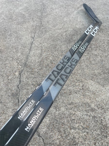 Used 2 PACK CCM Super Tacks ASV Pro Stock Hockey Stick Grip 85 Flex P90M Left 2782