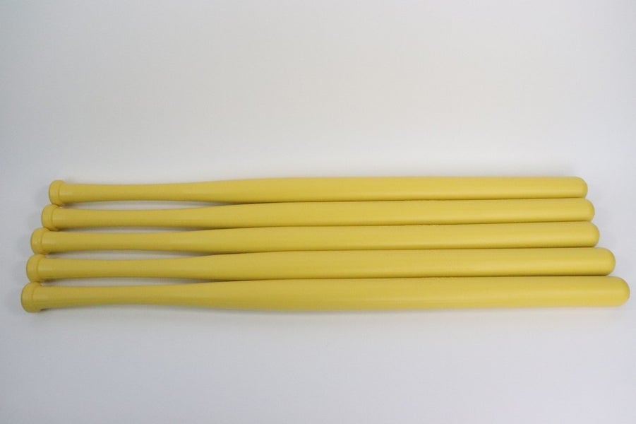 5 Official Yellow WIFFLE Ball Baseball Bats Size 32"