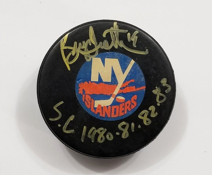 BRYAN TROTTIER Signed NY Islanders Vintage 1982'83 Viceroy Rubber Game Puck