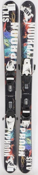Axis Typhoon Twin Tip Kids Skis with Bindings - 125 cm Used