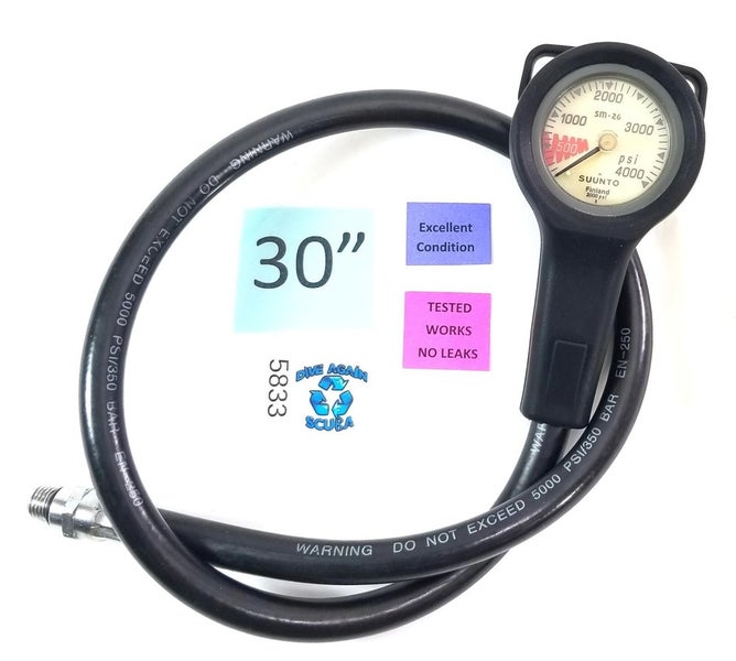 Suunto SM-26 2" 4000 PSI Compact Mini SPG Submersible Pressure Gauge Scuba Dive