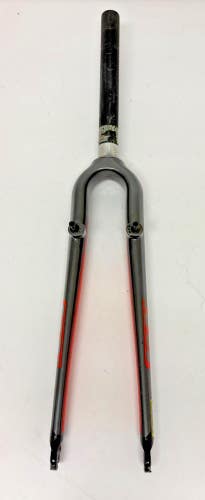 GT Gray Carbon 700C QR Touring Bike Fork 240mm 1-1/8" Threadless Steerer Tube