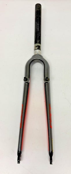 GT Gray Carbon 700C QR Touring Bike Fork 240mm 1-1/8" Threadless Steerer Tube