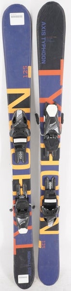 Axis Typhoon Twin Tip Junior Skis with Bindings - 125 cm Used