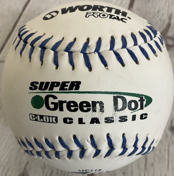 Worth Protac Super Green Dot Classic Softball C Lok Synthetic Cover Durbale Seam