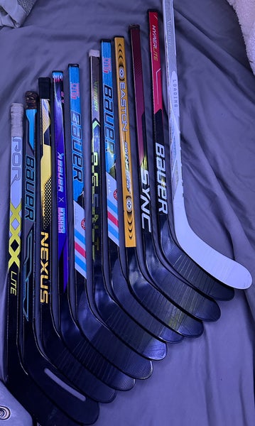 Youth Bauer Mystery Mini Left Hand Hockey Stick Less Than 30 Flex (Used)