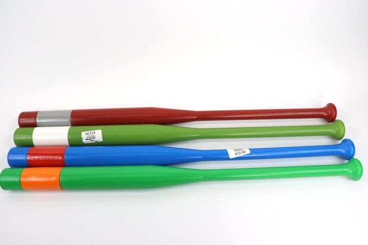 Set of 4 Official Junk Ball Plastic Baseball Bat 32 " Read