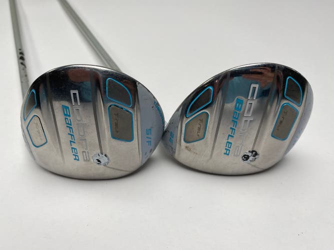 Cobra Baffler T Rail Womens 5 & 7 Fairway Wood Set 20* 22* Tour AD G Ladies RH