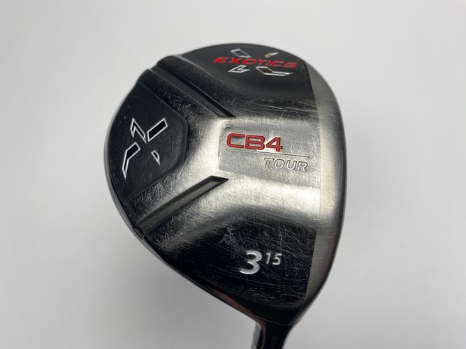 Tour Edge Exotics CB4 Tour 3 Fairway Wood 15* Accra Dymatch M5 85g X-Stiff RH