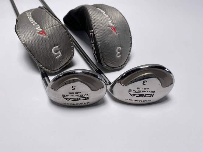 Adams Idea A2 OS 3 & 5 Fairway Wood Set 15* 18* Aldila Idea Womens 55g RH HC